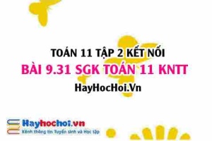 Bài 9.31 SGK Toán 11 Tập 2 Kết nối tri thức: Chứng minh diện tích tam giác tạo bởi tiếp tuyến và hai trục tọa độ là không đổi